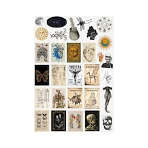30 Adet Fairygrunge Sticker Seti - Etiket Seti Scrapbook Bullet Journal Çok Renkli