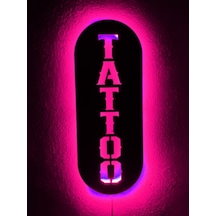 Tattoo Dövme Led Işıklı Ahşap Tablo Tabela (540026870)