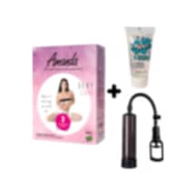 Truva Shop Amanda 3 Işlevli Kaliteli Şişme Bebek + Penis Vakum Pompası + Jel