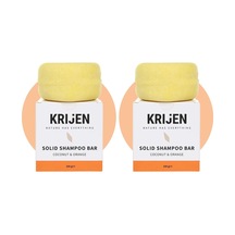 Hindistan Cevizi &amp Portakal Kabuğu Katı Şampuan 100 Gr 2 Paketi