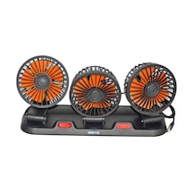 Nyf Benmax Oto Vantilatör Üç Fanlı Döner Başlık Usb Bağlantılı Bx14 043