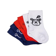 Civil Baby Hero Animal 3'lü 6-18 Ay Bebek Erkek Çorap Set - Standart 12 Ay Standart
