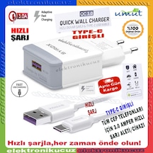 Syrox Q32 Type-C Girişli 3.0 Amper Hızlı Şarj Aleti+Kablo Seti (418308832)