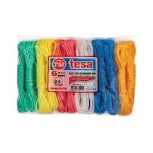 Tesa Tm-410-411 Naylon Plastik 10m Çamaşır İpi- 24'li Paket