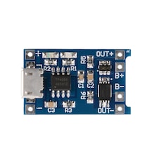 Tp4056 Korumalı Lityum Pil Şarj Devresi Micro Usb Batarya