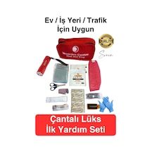 Lüks İlk Yardım Çantası Deprem Afet Acil Durum Müdahale Kiti Araç Ev İşyeri Yerli Üretim Ecza Çanta