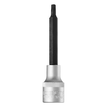 İzeltaş 1113064227 T 27 1/2" Uzun Star Tor X Uçlu Lokma Anahtar 100 Mm , Krom, T27