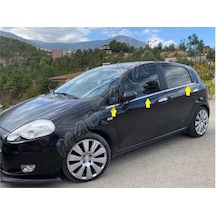 Woc Chrome Fiat Grande Punto Krom Cam Çıtası 2005 Sonrası 6 Parça