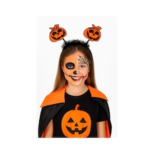 Halloween Cadılar Bayramı Komik Bal Kabağı Simli Parti Tacı Tüylü Diğer