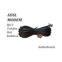 3 Metre Adsl Modem Telefon Hat Kablosu Rj11 50 Adet