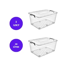 50 Litre 2 Adet Saklama Kutusu Beyaz