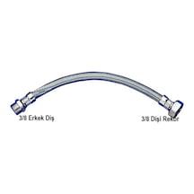 30 Cm 3/8 3/8 Nipelli Flex Bağlantı Hortumu