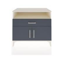 Hyperion Şifonyer 2 Raflı Tek Çekmeceli 2 Kapaklı 88x44x80 Aytaşı-antrasit Aytası