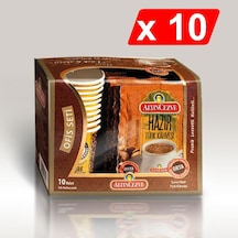 Altın Cezve Hazır Türk Kahvesi Ofis Seti Orta Şekerli 10'lu 10 x 9 G