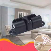 Xuweiwei Siyah Manyetik Kapı Tutucu - Sıkışma Önleyici, Ayarlanabilir Taban Koruyucu