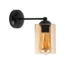 Mylights Retro Kampanya Beyaz Siyah Aplik Bal Cam Beyaz