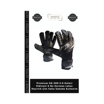 Premium Gk-300-3-6 Kaleci Eldiveni 6 No German Latex Hazırlık Çim Saha Sahada Kullanım Çok Renkli