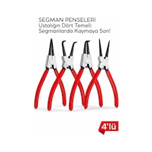 4 Lü Segman Pense Seti Sekman Pense
