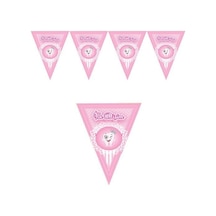 İlk Dişim Diş Buğdayı Pembe Üçgen Flama