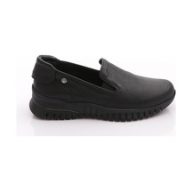 Mammamia D25ya-3445 Kadın Deri Comfort Ayakkabı Siyah Pen