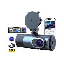 Pm-27086 3.16 Tft Ekran Çift Kameralı Gps Modüllü Hd Araç Kamerası Dvr 128gb Destekli