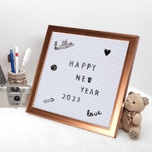 Değiştirilebilir Rose Gold Yazı Panosu Mesaj Tahtası