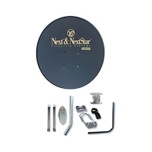 Ofset 70 CM Çanak Anten Siyah Full Set + Tekli Lnb + 10 M Kablo