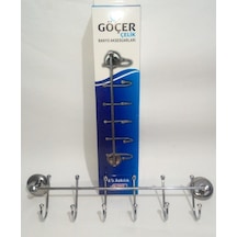 Göçer Çelik 6'Lı Banyo Askısı Krom
