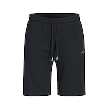 Jack & Jones Büyük Beden Logo Detayli Normal Kesim Sort - Gordon - 12296001 Siyah