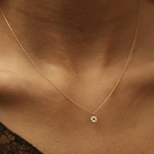 Minimal Çiçek Kolye
