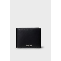 Calvin Klein % 100 Deri Logolu Cüzdan Lv04d1225gub1 Erkek Cüzdan Lv04d1225g Ub1 Siyah SİYAH
