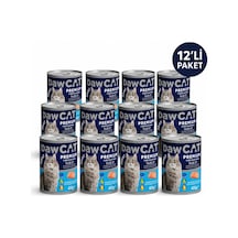 Premium Somonlu Yetişkin Kedi Konservesi 400 Gr 12 Adet 4,8 Kg Skt: 19.01.2028