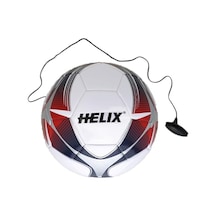 Helıx Futbol Antrenman Topu, İpli Tasarım, No: 5, Beyaz-kırmızı-lacivert Renkli, Antrenman Amaçlı Açık Altın