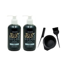 Jeans Color Saç Boyası Yeşil 250ml 2ad Ve Fluweel Saç Boya Kabı Seti