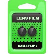Newface Samsung Galaxy Z Flip 7 Raze Metal Kamera Lens - Siyah