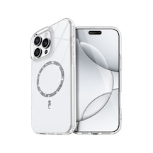 Apple iPhone Uyumlu 16 Pro Live Diamond Magsafe Kapak - Şeffaf Bz8683140860653