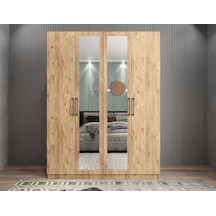 Bevel 4 Kapaklı Gizli Çekmeceli Gardırop Ç 180 Cm - Montaj Dahil