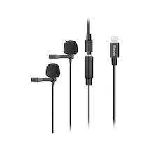 Iphone Uyumlu Boya By M2D İkili Yaka Mikrofonu