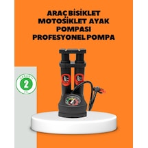 Mey İthalat Ayaklı Bisiklet Pompası Basınç Göstergeli Çok Amaçlı