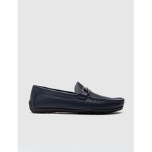 Cabani Hakiki Deri Lacivert Erkek Loafer Ayakkabı Lacivert (521644110) Lacivert