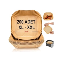 Kağıdı Xl-xxl Büyük Boy Kare 200 Adet Hava Fritöz Parşömen Fırın Kağıdı Tek Kullanımlık Kağıt Fırın F