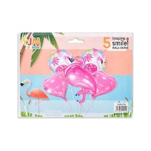 Svn-257 Balon Folyo Set Yüzük Flamingo 1 Adet Renk Tüm Yaşlar