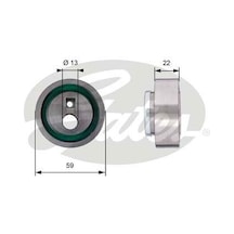 GATES T41129 TRİGER EKSANTRİK GERGİ RULMANI 106 205 206 306 309 4