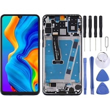 Huawei Uyumlu P30 Lite Lcd Ekran Dokunmatik Full Çıtalı Siyah