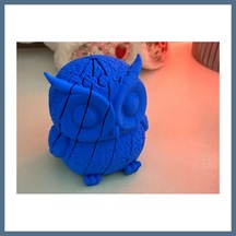 Buradabulabilirsin 3d Baskı Hareketli Baykuş Figürü - Eklemli Flexi Oyuncak - Mavi Bbz