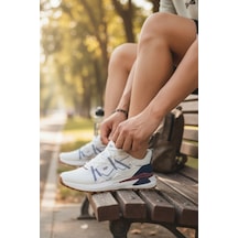 Enoch Erkek Zikzak Nakış Detaylı Yüksek Tabanlı Günlük Spor Ayakkabı Sneaker Beyaz