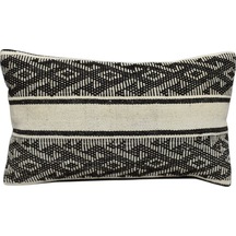 Zehra Abla Halı Yeni El Dokuma Dekoratif Lumbar Kilim Kırlent Yastık Kılıfı 6580 Çok Renkli