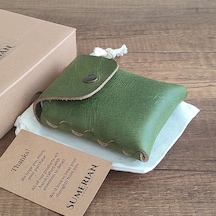 Sumerian Leather Craft Deri Sigara Kılıfı Yeşil 2