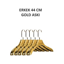 Ceket Elbise Askısı Plastik Gold Kaplama İtalyan Kanca A Kalite Kıyafet Askısı 10 Adet Diğer