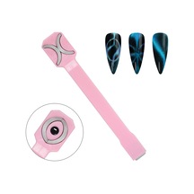3 Ü 1 Arada Diresel Efektli Pembe Kedi Gözü Kalıcı Oje Mıknatısı Cat Eye Magnet Wdcat03